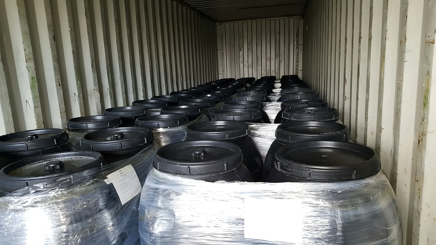 Drums ready for shipment
